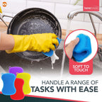Silicone Dish Washing Up Sponge Non-Scratch | 4 Pack