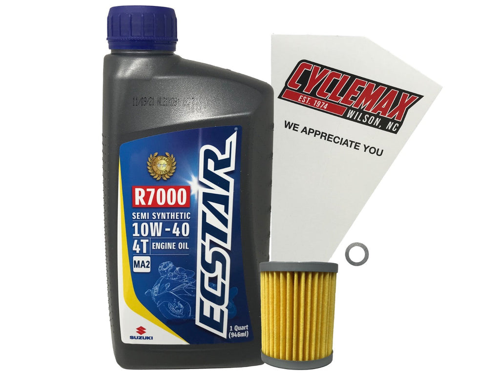 Suzuki Ecstar Semi-Synthetic Oil Change Kit for 2000-2002 LT-300