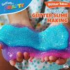 Glitter Tubes Assorted Colours | Shaker Pots Art & Craft | 120 Pack