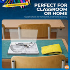 Maths Geometry Set | Compass Ruler Protractor Exam Case | 8 Piece