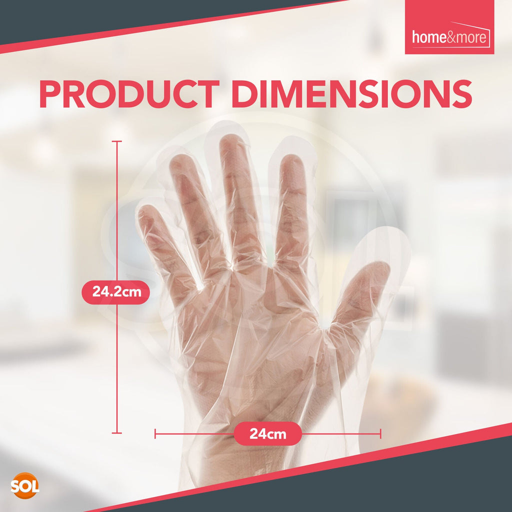 Disposable Plastic Gloves PE | Catering Food Safe Prep | 300 Pack