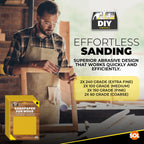 Assorted Sandpaper Sheets | Mixed Grit 60-240 | 8 Pack