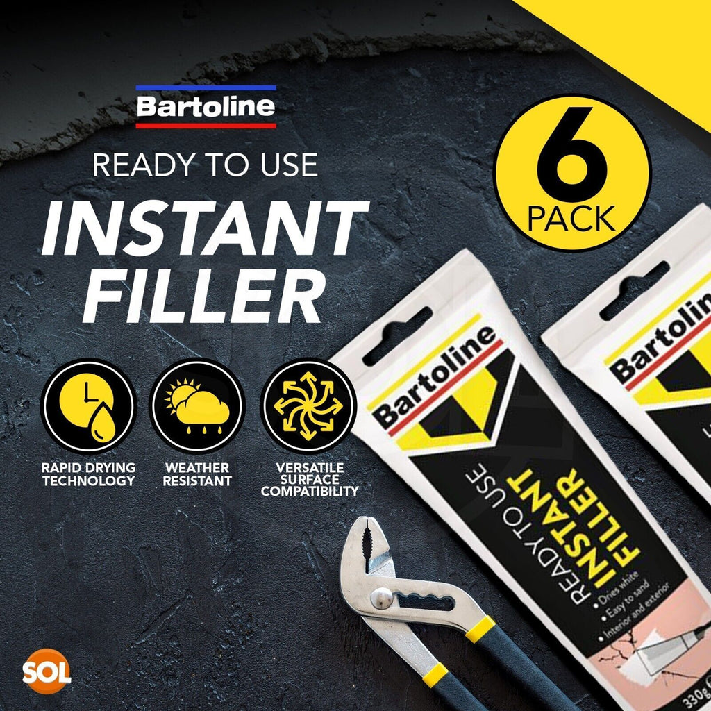 All Purpose Filler Tube 330g | Instant White Ready Mixed 6pk