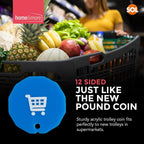 Trolley Coin Token | Shopping Cart Design | £1 Holder | 6 Pack