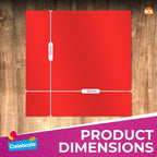 Red Plastic Table Covers | Square Disposable Party Cloth | 3 Pack