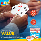 Playing Cards | Plastic Coated Professional Poker Deck | 18 Pack