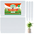 White Plastic Plant Labels Sticks | Waterproof Garden Name Tags 100 Pack