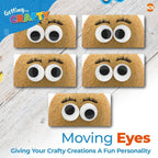 Large Googly Eyes 40mm | Self Adhesive Wiggly Craft Eyes | 10 Pack