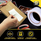 Double Sided Adhesive Tape 10M x 48mm | Clear DIY Craft | 60M Pack