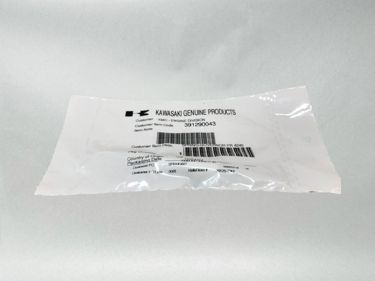 Kawasaki Genuine OEM Authentic SPRING-GOVERNOR 39129-0043 1