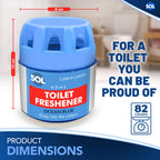 Toilet Bowl Freshener | Ocean Blue Cistern Block Cleaner | 3 Pack