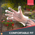 Disposable Plastic Gloves PE | Catering Food Safe Prep | 300 Pack