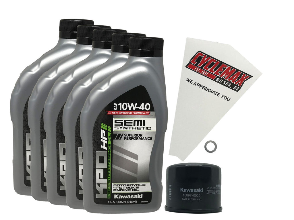 Kawasaki KPO Semi-Synthetic Oil Change Kit for 2015-2026 NINJA H2R