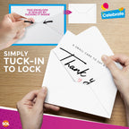Thank You Cards with Envelopes | A6 Thankyou Notes for Birthday & Wedding | 18 Pack
