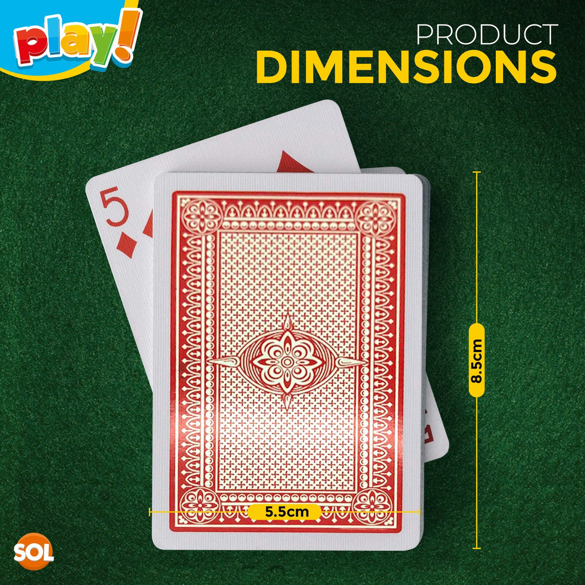 Playing Cards | Plastic Coated Professional Poker Deck | 4 Pack