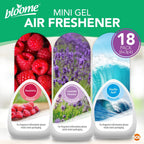 Mini Solid Gel Air Freshener 60g | Bathroom & Home Scent | 18 Pack