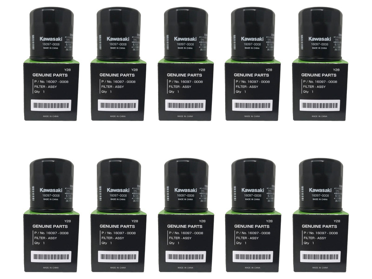 10 Pack Kawasaki OEM Oil Filter 16097-0008