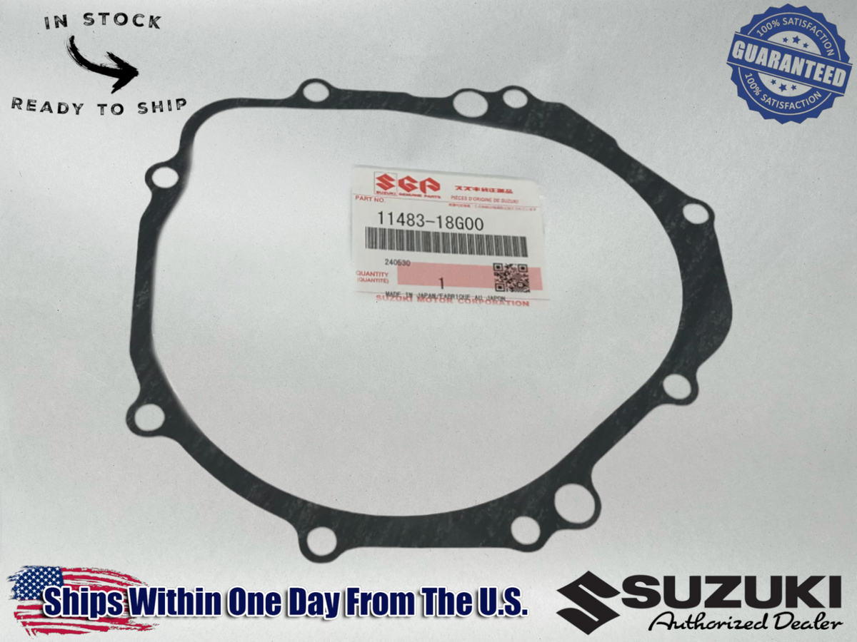 Suzuki OEM GSXR GSXS 600 750 1000 LH ENGINE STATOR COVER GASKET 11483-18G00 1