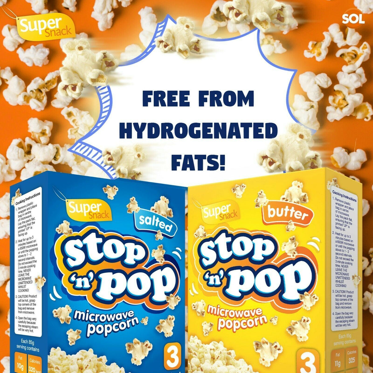 Microwave Popcorn 85g Butter & Salted | Cinema Party Snack | 12 Pack