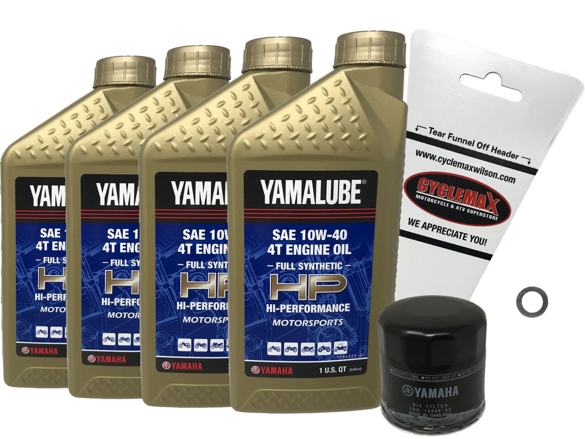 Yamaha Yamalube Full Synthetic Oil Change Kit for 2015-2016 FZ-07