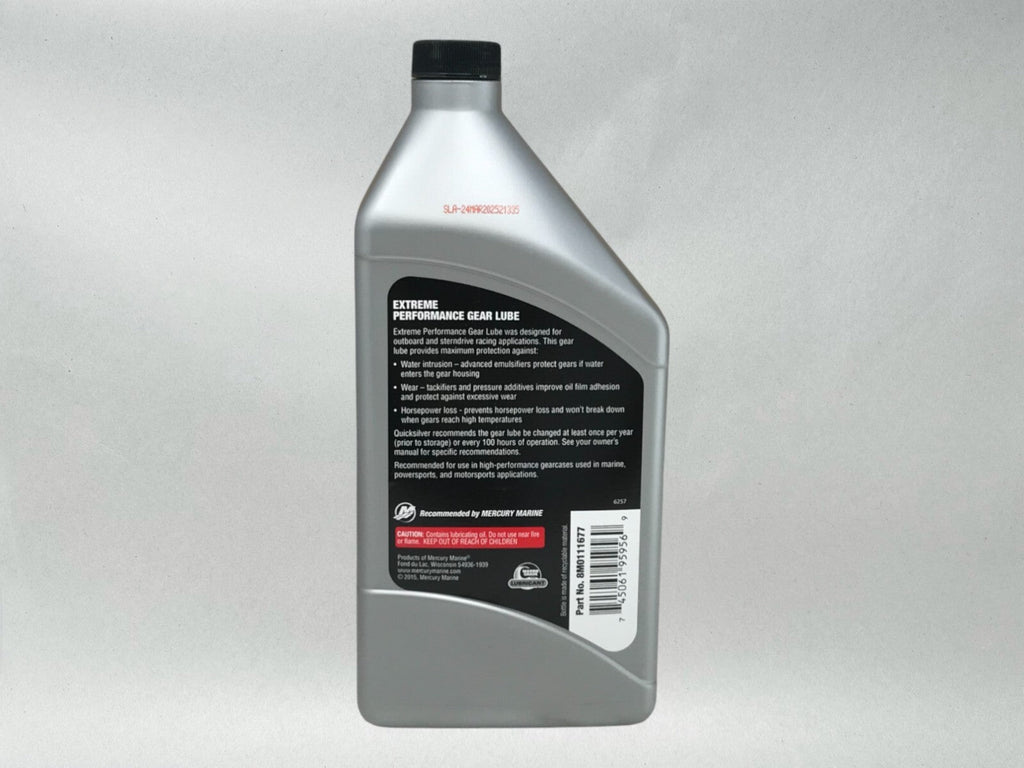 Quicksilver OEM SAE 85W90 Extreme Perf Gear Oil Quarts 92-8M0111677 2 Pack