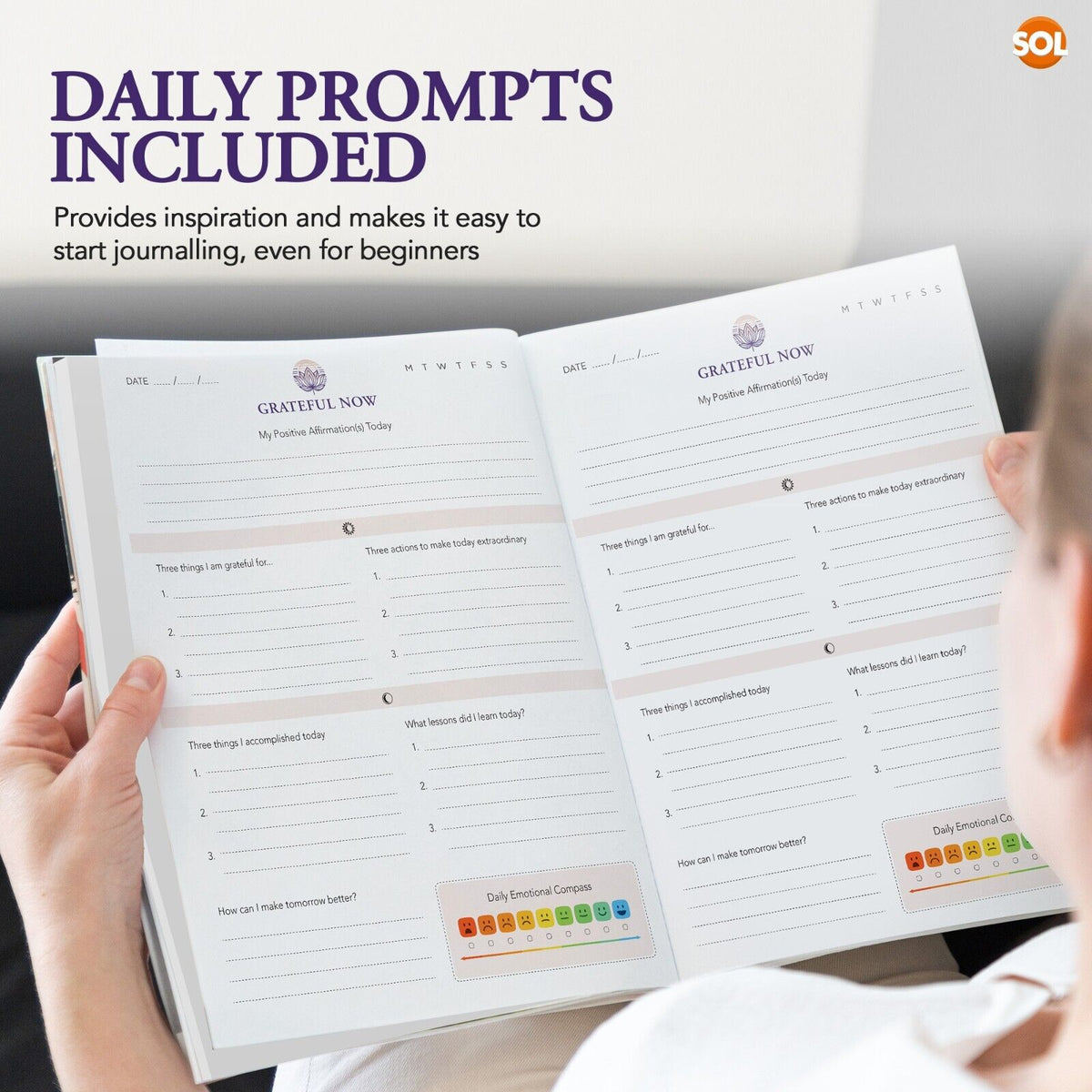 Daily Gratitude Journal A4 60 Day Mindfulness Diary