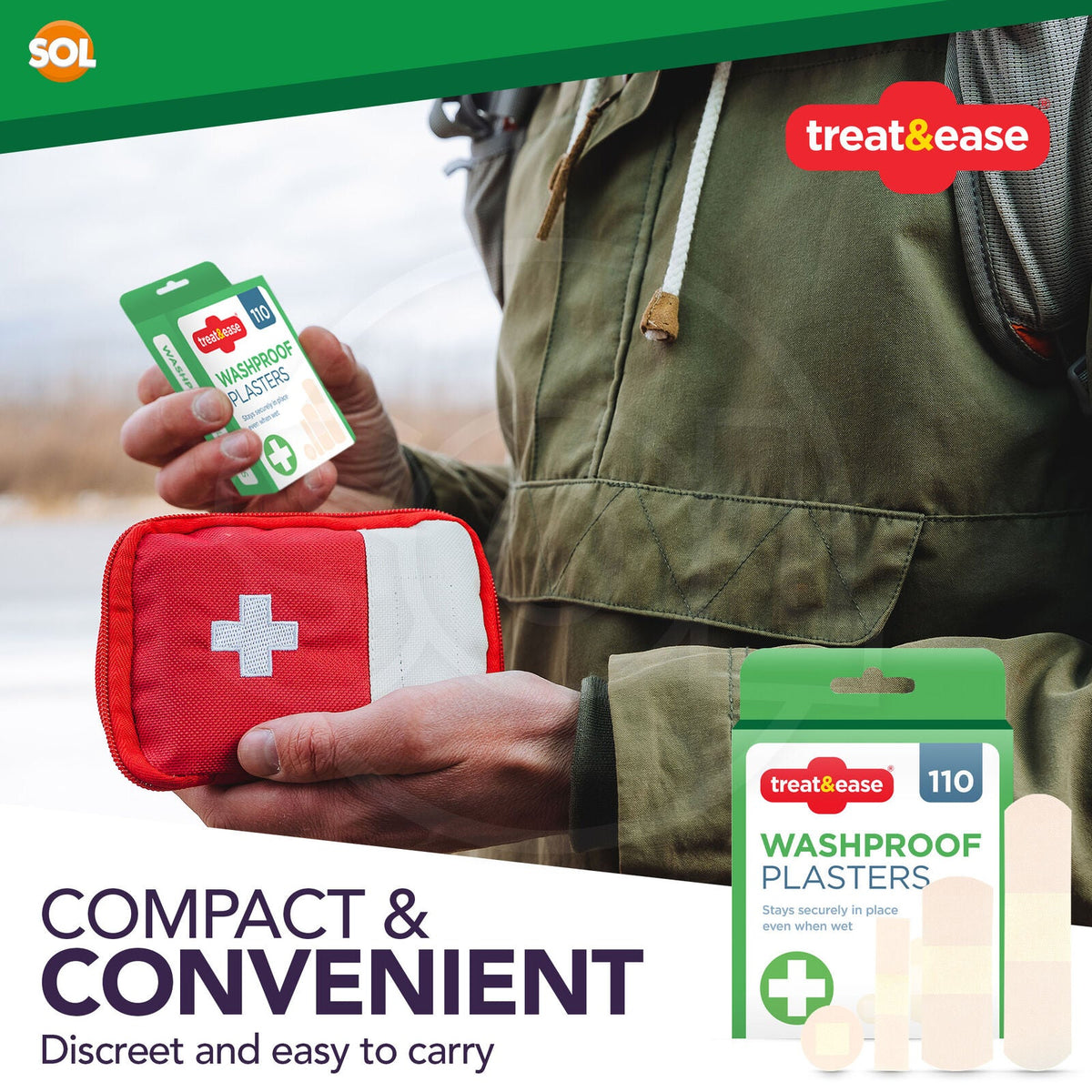 Assorted Washproof Plasters | Waterproof Breathable | 440 Pack