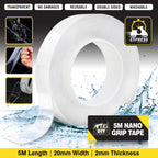Nano Double 5M | Sided Tape Reusable | Washable & Removable