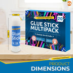 Glue Sticks | Washable Non-Toxic 9g | School & Crafts | 20 Pack