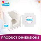 Cupcake Boxes Single White | Window & Inner Tray | 12 Pack