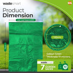 Garden Sacks Heavy Duty 60L Green Waste Bags | 168 Pack