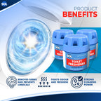 Toilet Bowl Freshener | Ocean Blue Cistern Block Cleaner | 3 Pack