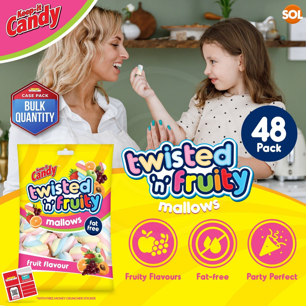 Mini Twist Mallow Fruit Marshmallows | Party Baking Fun | 24 Pack