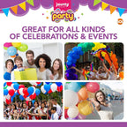 Flexible Latex Balloons Plain Colour Party Mix | 70 Pack