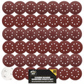 Sanding Discs 125mm Mixed Grit Hook & Loop 8 Hole | 35 Pack