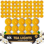 Scented Tea Light Candles | 4 Hour Burn Fragrance | 75 Pack