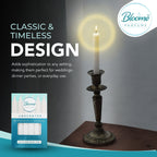 White Dinner Taper Candles 2x18cm | Unscented Long Burn | 12 Pack