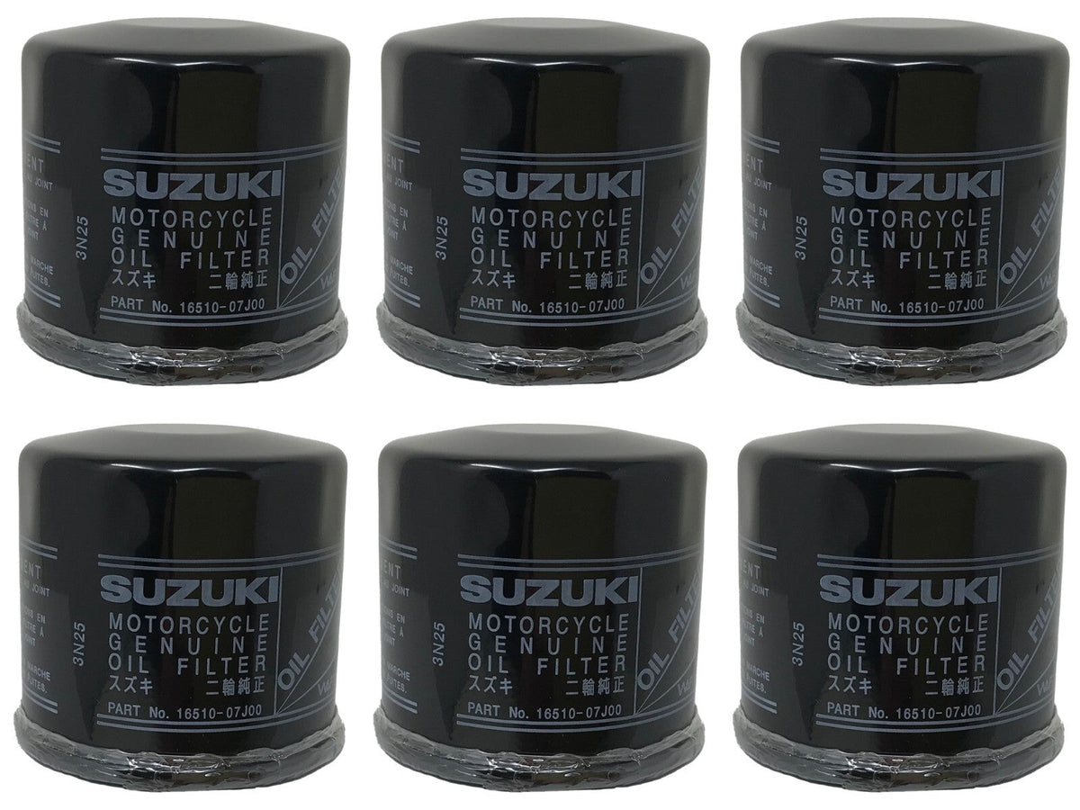 6 Pack Suzuki OEM Oil Filter 16510-07j00