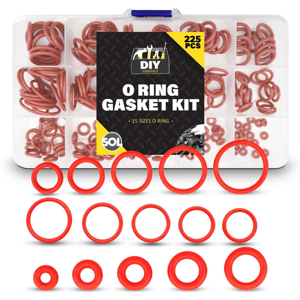 Rubber O Ring Seal Set 225 Piece Kit Assorted