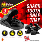 Shark Tooth Snap Trap Reusable | Easy Set Durable Pest Control | 2 Pack