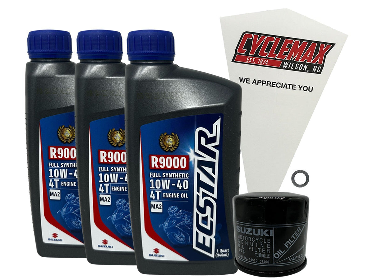 Suzuki Ecstar Full Synthetic Oil Change Kit for 2001-2006 GSF600 BANDIT