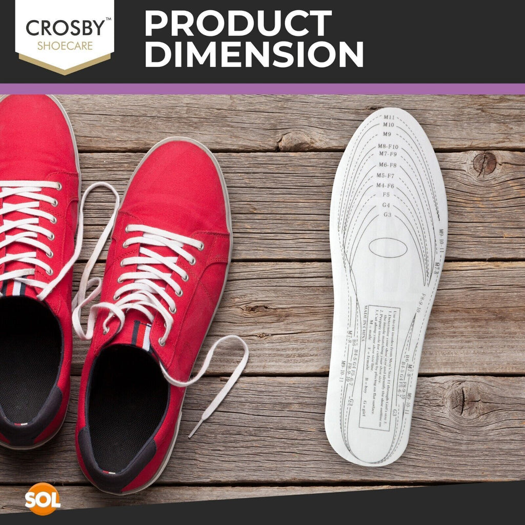Memory Foam Insoles | Orthopaedic Shoe Pads | Sizes 4-11