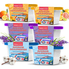 SOL 12pk 400ml Interior Dehumidifiers in Lavender, Citrus or Rose Scent | Windor Moisture Absorber for Home, Wardrobe, Damp Traps Condensation Absorbers Window, Mini Dehumidifier Disposable