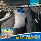 Hanging Wardrobe Dehumidifier Bags | Moisture & Mould Absorber