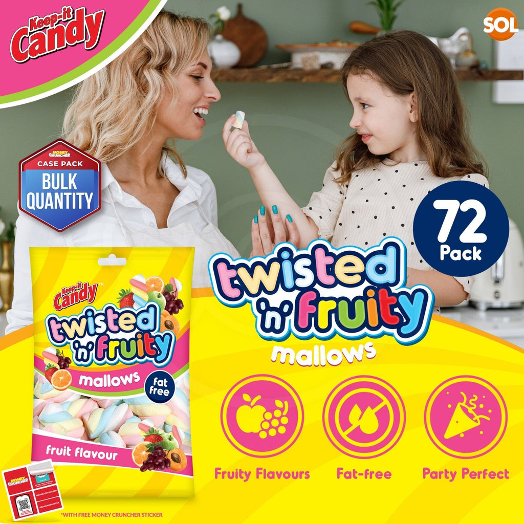 Mini Twist Mallow Fruit Marshmallows | Party Baking Fun | 24 Pack