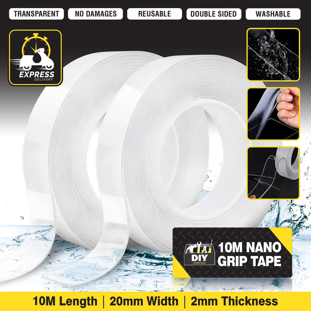 Nano Double 10M | Sided Tape Reusable | Washable & Removable