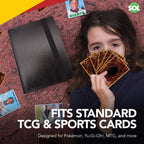 Trading Card Binder 4 Pocket Album Folder | 96 Holder & 100 Sleeves