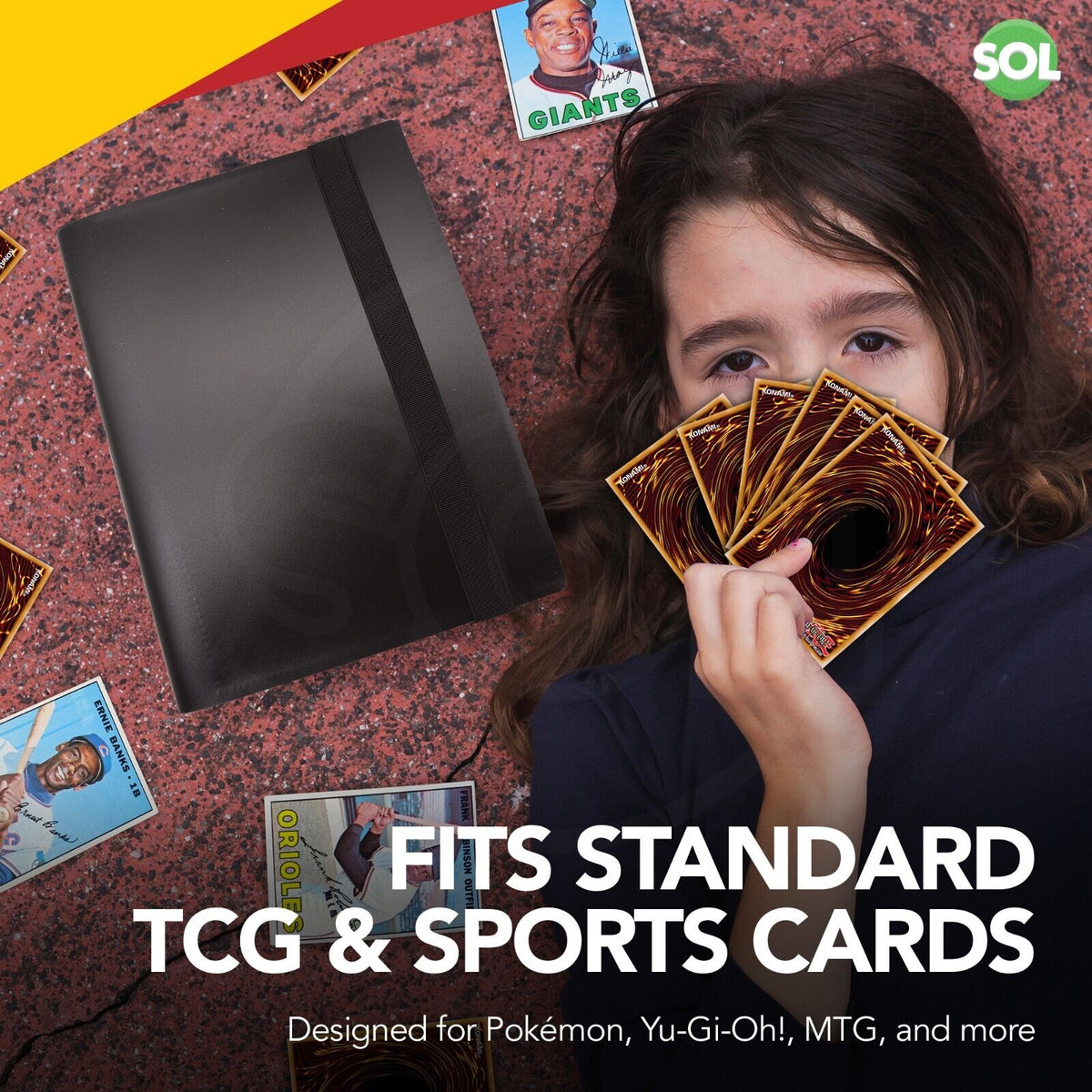 Trading Card Binder 4 Pocket Album Folder | 96 Holder & 100 Sleeves