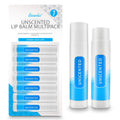 SOL Unscented Lip Balm Multipack - Moisturiser & Hydrating Lipbalm for Men and Women, Repair for Dry, Chapped Lips With Vitamin E, Long-Lasting Lip Care Sticks for Home, Office, or On-the-Go Use