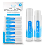 SOL Unscented Lip Balm Multipack - Moisturiser & Hydrating Lipbalm for Men and Women, Repair for Dry, Chapped Lips With Vitamin E, Long-Lasting Lip Care Sticks for Home, Office, or On-the-Go Use